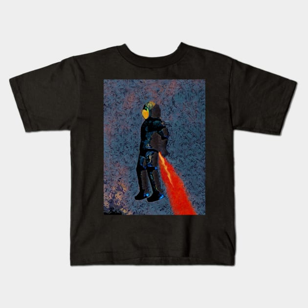 Space Hopping Kids T-Shirt by PictureNZ